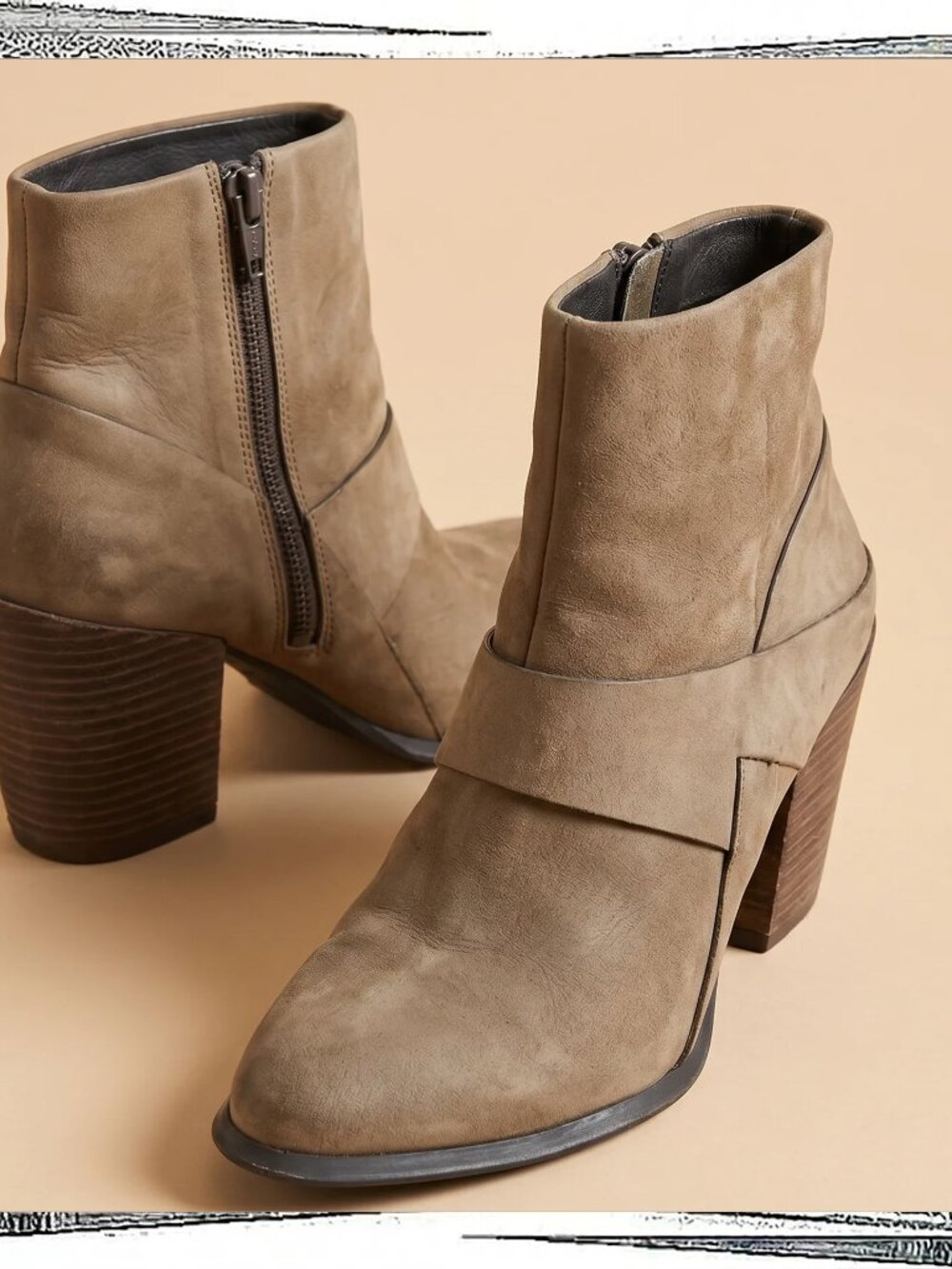Tan Leather 3.5" Heeled Boots with Leather Embellishments (7) by Aldo